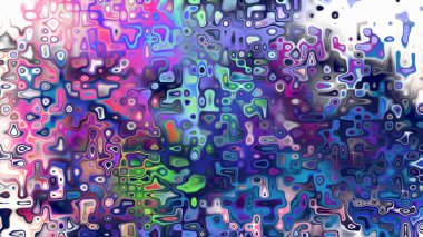 Yumuşak mor ve pembe tonlara sahip soyut organik hücresel doku, sıvı mozaik desen ve rüya gibi dijital yüzey