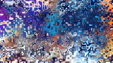 Yumuşak mor ve pembe tonlara sahip soyut organik hücresel doku, sıvı mozaik desen ve rüya gibi dijital yüzey