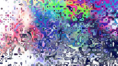 Yumuşak mor ve pembe tonlara sahip soyut organik hücresel doku, sıvı mozaik desen ve rüya gibi dijital yüzey