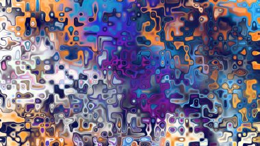 Yumuşak mor ve pembe tonlara sahip soyut organik hücresel doku, sıvı mozaik desen ve rüya gibi dijital yüzey