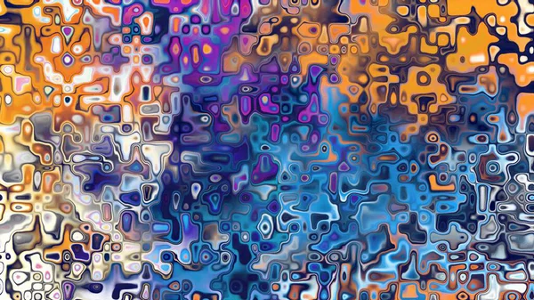 Yumuşak mor ve pembe tonlara sahip soyut organik hücresel doku, sıvı mozaik desen ve rüya gibi dijital yüzey