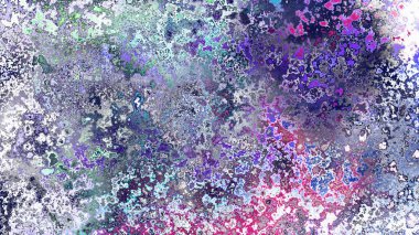 Soyut pas benzeri organik doku, canlı mermer renkler, paslanmış metal yüzey etkisi ve anlamlı kaotik desen.