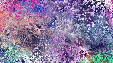 Soyut pas benzeri organik doku, canlı mermer renkler, paslanmış metal yüzey etkisi ve anlamlı kaotik desen.