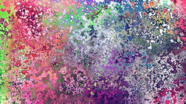 Soyut pas benzeri organik doku, canlı mermer renkler, paslanmış metal yüzey etkisi ve anlamlı kaotik desen.