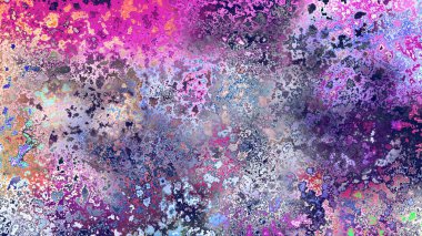 Soyut pas benzeri organik doku, canlı mermer renkler, paslanmış metal yüzey etkisi ve anlamlı kaotik desen.