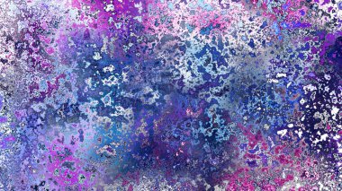 Soyut pas benzeri organik doku, canlı mermer renkler, paslanmış metal yüzey etkisi ve anlamlı kaotik desen.