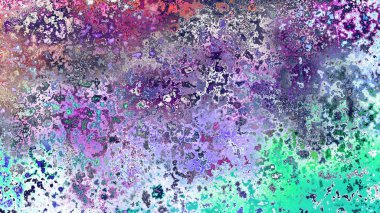 Soyut pas benzeri organik doku, canlı mermer renkler, paslanmış metal yüzey etkisi ve anlamlı kaotik desen.