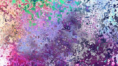 Soyut pas benzeri organik doku, canlı mermer renkler, paslanmış metal yüzey etkisi ve anlamlı kaotik desen.