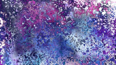 Soyut pas benzeri organik doku, canlı mermer renkler, paslanmış metal yüzey etkisi ve anlamlı kaotik desen.