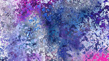 Soyut pas benzeri organik doku, canlı mermer renkler, paslanmış metal yüzey etkisi ve anlamlı kaotik desen.