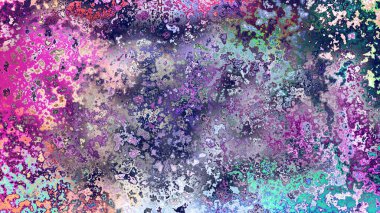 Soyut pas benzeri organik doku, canlı mermer renkler, paslanmış metal yüzey etkisi ve anlamlı kaotik desen.