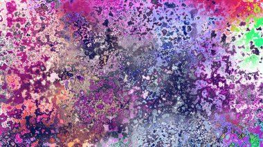 Soyut pas benzeri organik doku, canlı mermer renkler, paslanmış metal yüzey etkisi ve anlamlı kaotik desen.