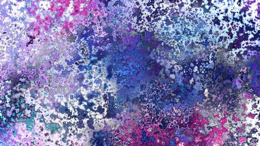 Soyut pas benzeri organik doku, canlı mermer renkler, paslanmış metal yüzey etkisi ve anlamlı kaotik desen.