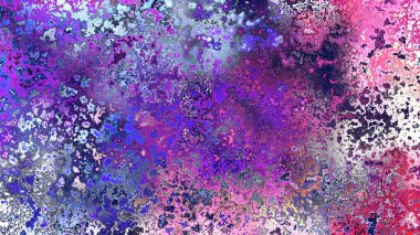 Soyut pas benzeri organik doku, canlı mermer renkler, paslanmış metal yüzey etkisi ve anlamlı kaotik desen.