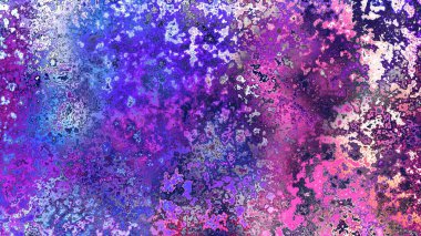 Soyut pas benzeri organik doku, canlı mermer renkler, paslanmış metal yüzey etkisi ve anlamlı kaotik desen.