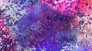 Soyut pas benzeri organik doku, canlı mermer renkler, paslanmış metal yüzey etkisi ve anlamlı kaotik desen.