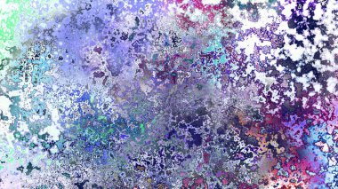 Soyut pas benzeri organik doku, canlı mermer renkler, paslanmış metal yüzey etkisi ve anlamlı kaotik desen.