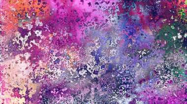 Soyut pas benzeri organik doku, canlı mermer renkler, paslanmış metal yüzey etkisi ve anlamlı kaotik desen.