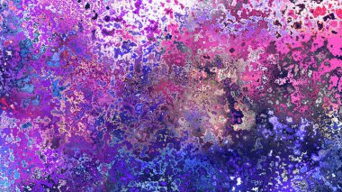 Soyut pas benzeri organik doku, canlı mermer renkler, paslanmış metal yüzey etkisi ve anlamlı kaotik desen.