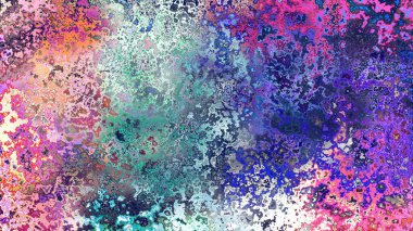 Soyut pas benzeri organik doku, canlı mermer renkler, paslanmış metal yüzey etkisi ve anlamlı kaotik desen.