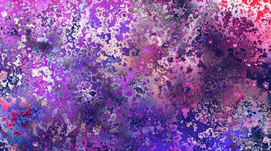 Soyut pas benzeri organik doku, canlı mermer renkler, paslanmış metal yüzey etkisi ve anlamlı kaotik desen.