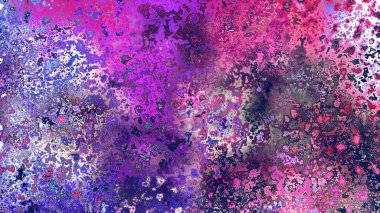 Soyut pas benzeri organik doku, canlı mermer renkler, paslanmış metal yüzey etkisi ve anlamlı kaotik desen.