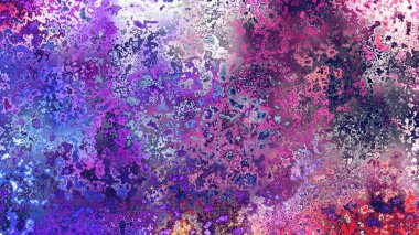 Soyut pas benzeri organik doku, canlı mermer renkler, paslanmış metal yüzey etkisi ve anlamlı kaotik desen.