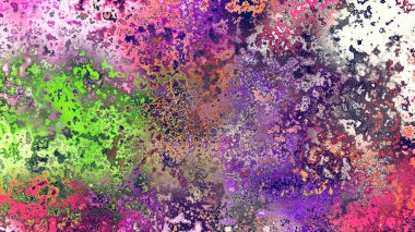 Soyut pas benzeri organik doku, canlı mermer renkler, paslanmış metal yüzey etkisi ve anlamlı kaotik desen.