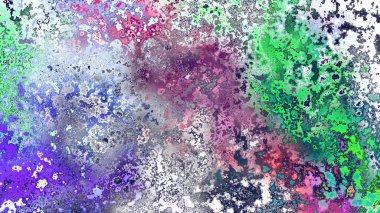 Soyut pas benzeri organik doku, canlı mermer renkler, paslanmış metal yüzey etkisi ve anlamlı kaotik desen.