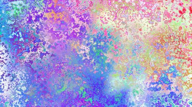 Soyut pas benzeri organik doku, canlı mermer renkler, paslanmış metal yüzey etkisi ve anlamlı kaotik desen.