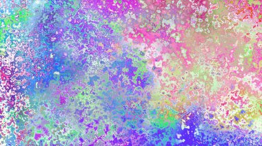 Soyut pas benzeri organik doku, canlı mermer renkler, paslanmış metal yüzey etkisi ve anlamlı kaotik desen.