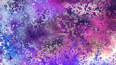 Soyut pas benzeri organik doku, canlı mermer renkler, paslanmış metal yüzey etkisi ve anlamlı kaotik desen.