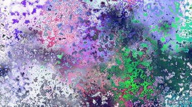 Soyut pas benzeri organik doku, canlı mermer renkler, paslanmış metal yüzey etkisi ve anlamlı kaotik desen.