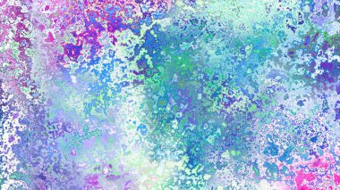 Soyut pas benzeri organik doku, canlı mermer renkler, paslanmış metal yüzey etkisi ve anlamlı kaotik desen.