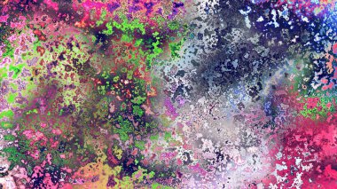 Soyut pas benzeri organik doku, canlı mermer renkler, paslanmış metal yüzey etkisi ve anlamlı kaotik desen.