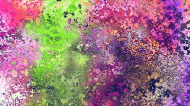 Soyut pas benzeri organik doku, canlı mermer renkler, paslanmış metal yüzey etkisi ve anlamlı kaotik desen.