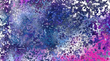 Soyut pas benzeri organik doku, canlı mermer renkler, paslanmış metal yüzey etkisi ve anlamlı kaotik desen.