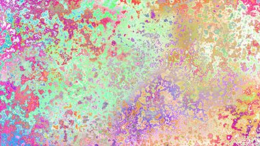 Soyut pas benzeri organik doku, canlı mermer renkler, paslanmış metal yüzey etkisi ve anlamlı kaotik desen.