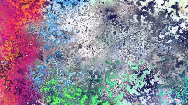 Soyut pas benzeri organik doku, canlı mermer renkler, paslanmış metal yüzey etkisi ve anlamlı kaotik desen.