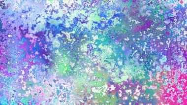 Soyut pas benzeri organik doku, canlı mermer renkler, paslanmış metal yüzey etkisi ve anlamlı kaotik desen.