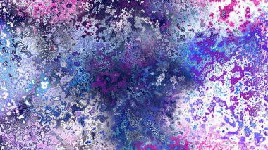 Soyut pas benzeri organik doku, canlı mermer renkler, paslanmış metal yüzey etkisi ve anlamlı kaotik desen.