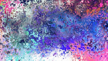 Soyut pas benzeri organik doku, canlı mermer renkler, paslanmış metal yüzey etkisi ve anlamlı kaotik desen.