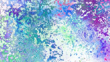 Soyut pas benzeri organik doku, canlı mermer renkler, paslanmış metal yüzey etkisi ve anlamlı kaotik desen.