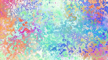 Soyut pas benzeri organik doku, canlı mermer renkler, paslanmış metal yüzey etkisi ve anlamlı kaotik desen.