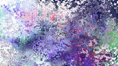 Soyut pas benzeri organik doku, canlı mermer renkler, paslanmış metal yüzey etkisi ve anlamlı kaotik desen.