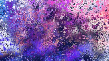 Soyut pas benzeri organik doku, canlı mermer renkler, paslanmış metal yüzey etkisi ve anlamlı kaotik desen.