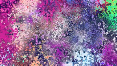 Soyut pas benzeri organik doku, canlı mermer renkler, paslanmış metal yüzey etkisi ve anlamlı kaotik desen.