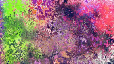 Soyut pas benzeri organik doku, canlı mermer renkler, paslanmış metal yüzey etkisi ve anlamlı kaotik desen.