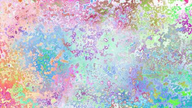 Soyut pas benzeri organik doku, canlı mermer renkler, paslanmış metal yüzey etkisi ve anlamlı kaotik desen.