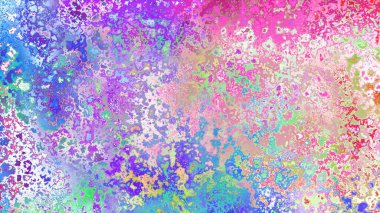 Soyut pas benzeri organik doku, canlı mermer renkler, paslanmış metal yüzey etkisi ve anlamlı kaotik desen.